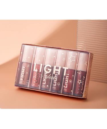 MAEPEOR 6PCS Light Lipgloss Set A - Moisturizing, Shiny & Nourishing Plumping Glossy Lip Gloss - Buy Online on GoSupps.com