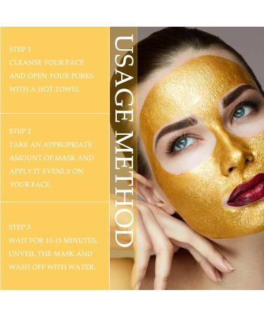 Gold Foil Peel-Off Mask Poreless Golden Peel Off Mask with Mask Brush 98.4% Peel-Off Anti-Wrinkle Mask Remove Blackhead & Smooth Skin Pore Face Masks Skincare Peel Off Face Masks Anti Aging - Buy Online on GoSupps.com