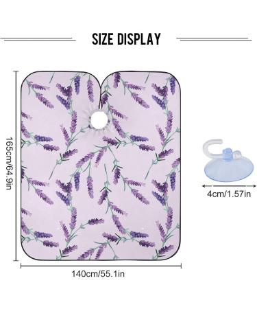 Buy Waterproof Barber Cape - Lavender Purple & Cheetah Haircut Bib for Men & Women | Unisex Hair Cutting Cape - Fast Worldwide Shipping - Buy Online on GoSupps.com