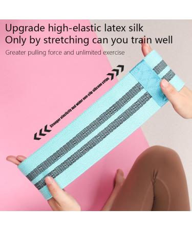 Hip Resistance Band - High Elasticity Workout Bands for Glutes | Ideal for Women & Girls | Perfect for Gym Camping & Dorm - Light Blue - Buy Online on GoSupps.com