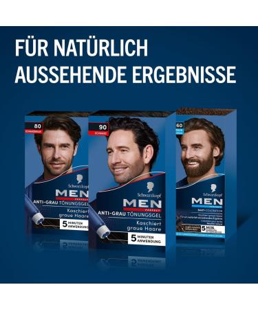 handle Men Perfect Antigray color gel 90 black 2 x 80 ml hair color for men hides gray hair antigray tint for a naturallooking result 80 ml 2er Pack - Buy Online on GoSupps.com