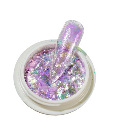 Powder Nail Dip Remover compatible with Machines Nail Powder Fairy Color High Light Dream Cloud Brocade Piece Magic Mirror Powder Nail Sequins Manicure Lavender Dipping Powder Kit (B One Size) One Size B
