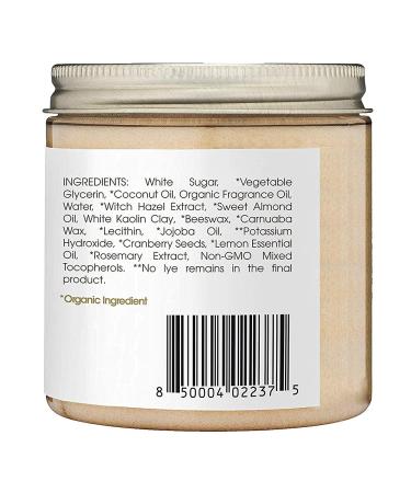 Organic Raw Sugar Scrub - Spa Quality Exfoliating Body Scrub with Coconut Oil & Jojoba Oil - Buy Online on GoSupps.com