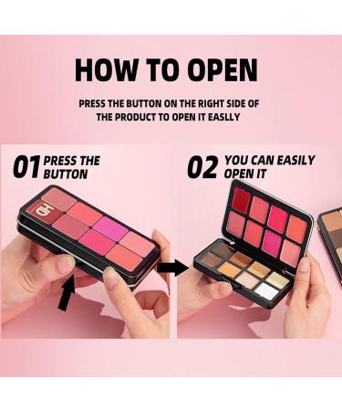  syayw Blusher Palette For - Eyeshadow Palette 16 Colors Red Shading Eye Cream | Eld Shadow Making Up Blush The Highlighter Concealer Waterproof Long Term Women Milo Face - Buy Online on GoSupps.com