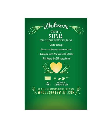 Organic Stevia Zero Calorie Sweetener Blend - Non GMO & Gluten Free - 2.65 Oz (Pack of 75) - Buy Online on GoSupps.com