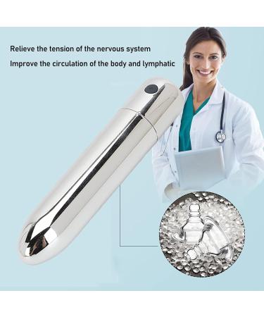 Mini Hand-Held Muscle Massage Device - Relieves Tiredness & Improves Blood Circulation | Acupuncture Massage for Neck & Shoulders (Silver) | International Shipping - Buy Online on GoSupps.com