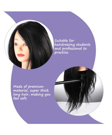 Beaupretty Hairdressing Training Head Doll - Realistic Practice Puppet for Hair Styling & Cosmetics - Buy Online on GoSupps.com