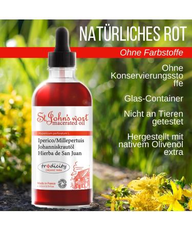 Strong Johanniskraut Oil - Multi-Purpose Massage Oil for Skin Hair Cellulite & Stretch Marks | 30ml Face & Body Treatment - Buy Online on GoSupps.com