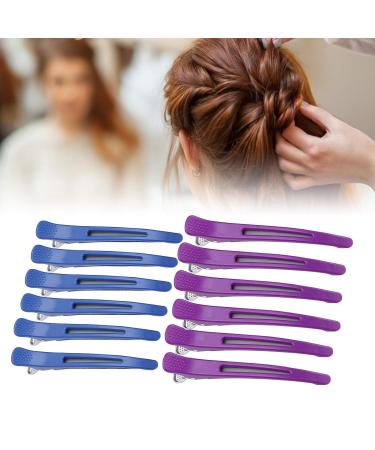 12 Non-Slip Hair Clamps for Hairdressers - Plastic Hair Clips & Accessories for Girls | Essential Hair Fixing Tools - Buy Online on GoSupps.com