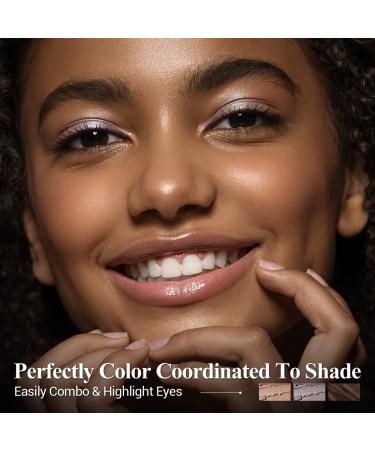 LUXAZA 3PCS Eyeshadow Stick Set - Matte & Shimmer Cream Eye shadow Pencil Crayon for Brightening, Waterproof & Long Lasting Formula - A5-Smoky Star - Buy Online on GoSupps.com