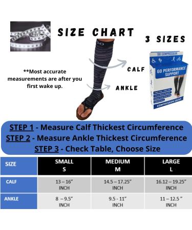 Shop Women's Open Toe Compression Socks 20-30 mmHG Knee High - Toeless Compression Stockings for Men & Women - Black & White Large - Buy Online on GoSupps.com