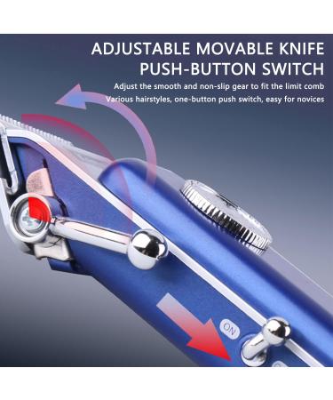 KEMEI Professional Hair Clippers for Men Electric Cordless Hair Trimmer Rechargeable Hair Cutting Kit with LCD Display&Grooming Set for Family(KM-1895) Blue - Buy Online on GoSupps.com