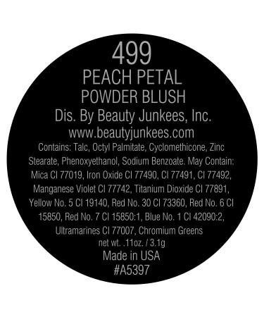 Matte Peach Petal Powder Blush - Highly Pigmented Cheek Makeup | Refillable Magnetic Pan | Professional Quality | Paraben Gluten Cruelty Free - Beauty Junkees - Buy Online on GoSupps.com
