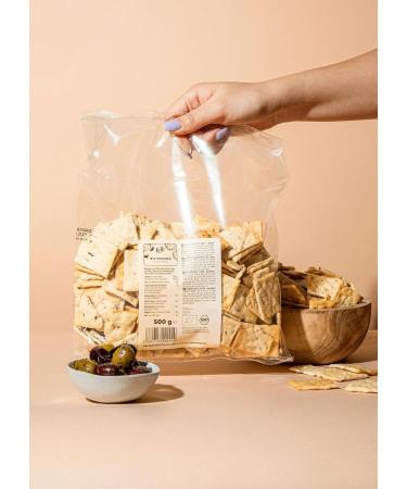  KoRo KoRo - Organic Olive Crackers 6 x 500g - Crunchy Wheat Cookies - With dried olive pieces - Perfect with wine appetizer or cheese - Buy Online on GoSupps.com