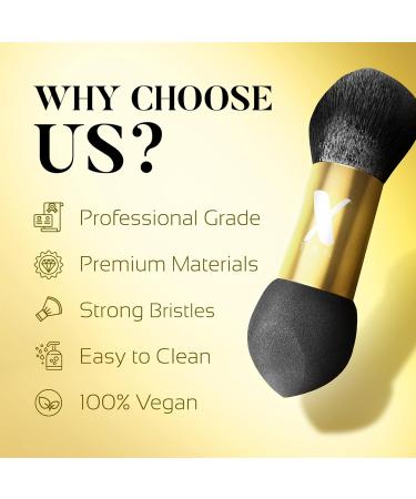 Dual-Ended Self Tanner Blending Brush & Natural Sponge - Streak-Free Tanning | X-Tan Sunless - Buy Online on GoSupps.com