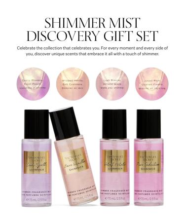Victoria's Secret Fragrance Mist Collection 4 Piece Shimmer Mini Gift Set Assorted Scents Assorted Shimmer - Buy Online on GoSupps.com