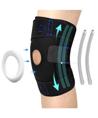 ZOYER Knee Brace for Women and Men Adjustable Knee Support Brace with Removable Side Stabilizers and Patella Gel Pad Strong Stability for Joint Pain Relief Arthritis Meniscus Tear ACL MCL PCL