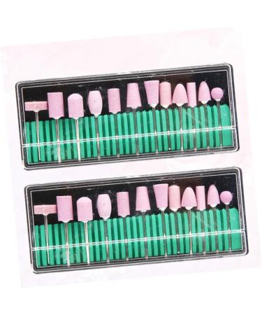 FRCOLOR 2 drill Accessories nail nail grinding head tool clean nail drill bits set manicure Grinding head 12 piece set nails drill bits nail tool nail drill tool nail drill drill set - Buy Online on GoSupps.com
