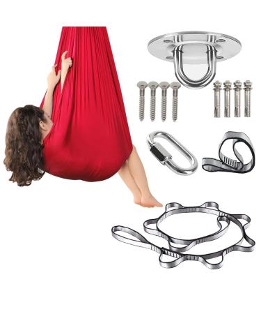 SSIMO Sensory Sock Constitutional Therapy Conductor Sensory Toy Stress Restoring Angel Autism ADHD ADS Tactile objects for therapeutic playing (Color: Red Size: 100x280cm) 100x280cm red