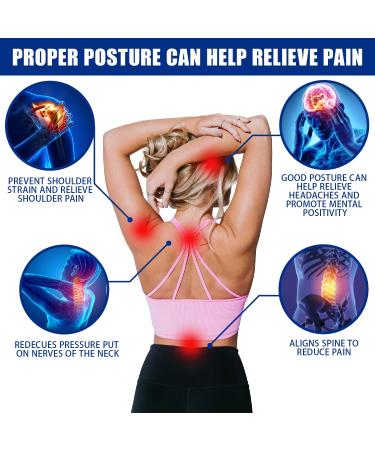 Posture Corrector for Men & Women - Adjustable Back Brace for Pain Relief & Lumbar Support - Breathable Upper & Lower Back Straightener - Pink Color (Large - Buy Online on GoSupps.com