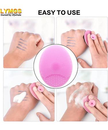 LYMGS Soft Facial Cleansing Brush - Silicone Face Massager for Exfoliating & Makeup Removal - Pink 1 Pack - Buy Online on GoSupps.com