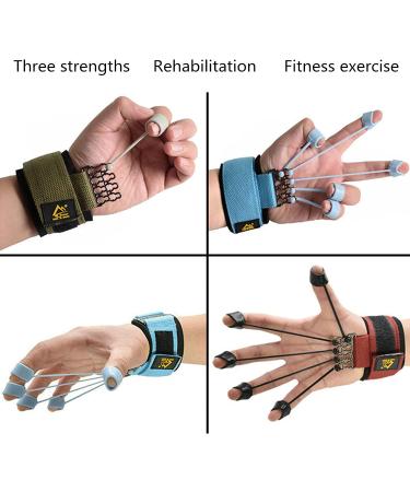 SHXJHXC Finger Exerciser & Hand Grip Strengthener with Alpha Gripz Trainer for Wrist Therapy & Forearm Strength (Red) - Buy Online on GoSupps.com
