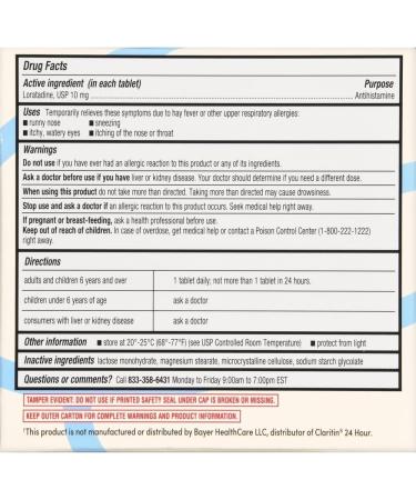 Foster & Thrive Loratadine 10mg - 24-Hour Allergy Relief Tablets (360 Count) | Non-Drowsy Antihistamines for Kids & Adults - Pack of 4 - Buy Online on GoSupps.com