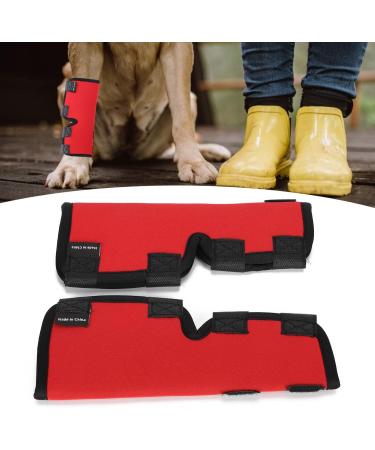 Dog Leg Protector Flexible Dog Leg Support Brace for Pet Dog (L) L Red - Buy Online on GoSupps.com