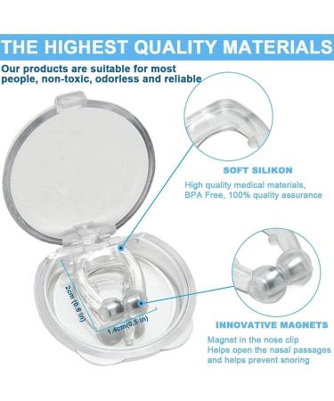 Pcomrich Anti-Snoring Magnetic Nose Clip - Stop Snoring Sleep Aid (4 Clips) - Buy Online on GoSupps.com