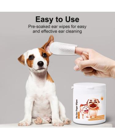 Kulloomii Earring Finger Pads for Dogs & Cats - 100 Pieces Ear Cleaner for Pet Hygiene & Care - Buy Online on GoSupps.com