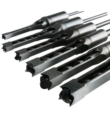 6pcs Square Hole Mortise Chisel Drill Bit Tools  5/8 9/16 1/2 3/8 5/16 1/4 HSS Woodworking Hole Saw Mortising Chisel Drill Bit Set  Different Sizes - Buy Online on GoSupps.com