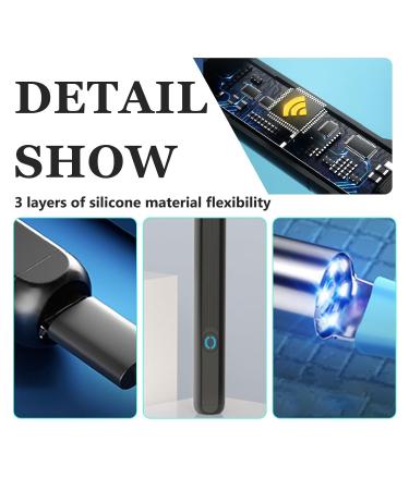 Vegena WiFi Ear Wax Removal Otoscope - LED Ear Cleaner for Adults | Smart Device Compatible (Black) - Buy Online on GoSupps.com