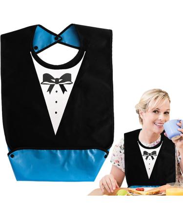 Clothing Protectors for Adults - Reusable Feeding Bib for Elderly with Crumb Catcher | Waterproof and Washable Adult Bibs for Adults Senior Citizens - Buy Online on GoSupps.com