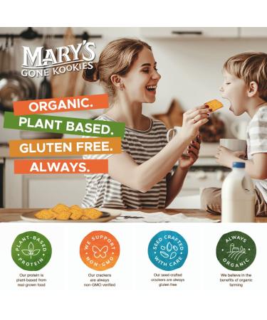 Mary's Gone Crackers Real Thin Crackers - Organic, Gluten Free Garlic Rosemary Crackers, 5 oz (Pack of 6) - Buy Online on GoSupps.com