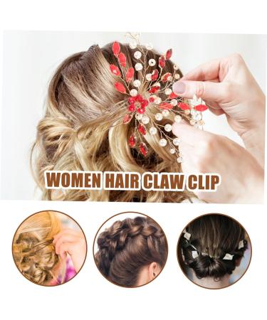 Ipetboom Imitation pearls headgear hair comb girl hair accessories metal hair comb vintage romantic hair side comb rhinestones wedding Hair piece pearl hair side comb - Buy Online on GoSupps.com