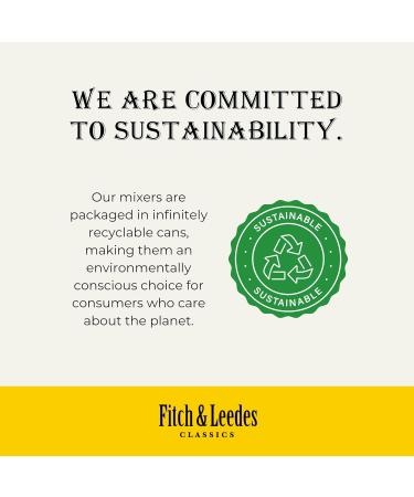 Fitch & Leedes Indian Tonic Water (4x200ml) - Refreshing Tonic from South Africa | Perfect Gin Companion | Spicy Lively Elegant - Buy Online on GoSupps.com