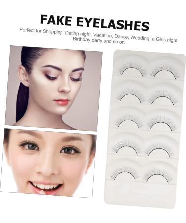 Beavorty 10 Pairs Fake eyelashes natural false lashes eyelash supplies natural false eyelashes segmented false eyelash reusable black eyelash artificial eyelashes Practice False Eyelashes - Buy Online on GoSupps.com