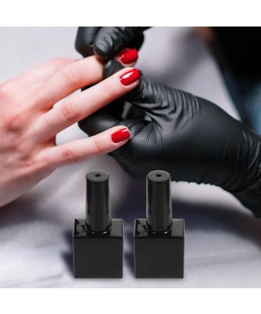 IMIKEYA Lot de 6 Flacons de Vernis Ongles Gel Vides Verre Noir Opaque 10 Ml Pinceau Int gr Rechargeables pour Manucure Professionnelle et Voyage - Buy Online on GoSupps.com