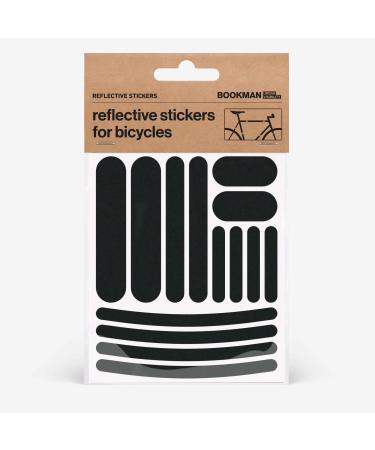 Bookman Urban Visibility Reflective Stickers Strips Black