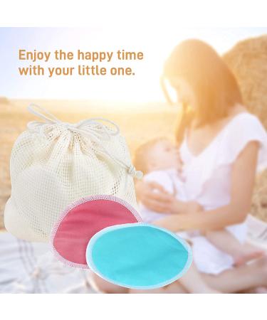 Langsprit Leak-Proof Reusable Bamboo Nursing Pads (14 Pack)  Super Absorbent Washable Breast Pads with Laundry Bag (Original  Round) Round Original - Buy Online on GoSupps.com