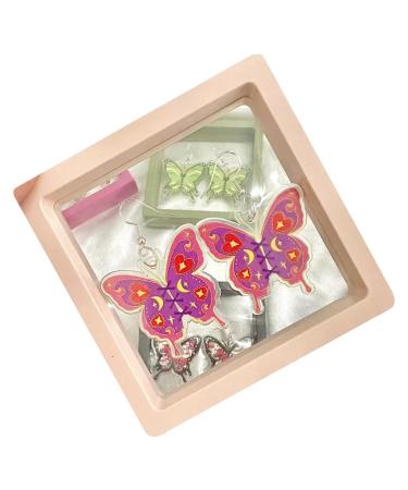 Feyley earrings sweet cool butterfly dangling earrings unique acrylic charm earrings fashion drop drops y2k jewelry birthday present
