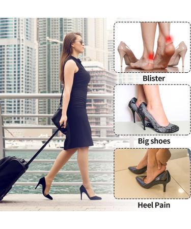 WLLHYF Heel Grips Liner Cushions - 4 Pairs, Prevent Skin Rubbing and Blisters, Ideal for Loose High Heel and Sports Shoes - Buy Online on GoSupps.com