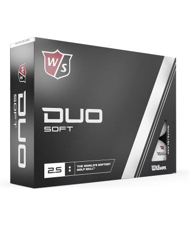Wilson Staff Duo Soft Golf Balls - 12 Pack White | Premium Low Compression Golf Balls - Buy Online on GoSupps.com