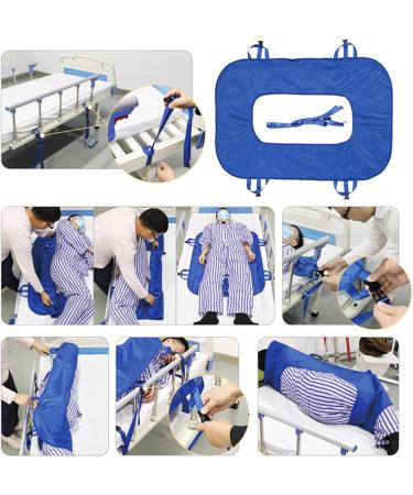 Patient Transfer Sheet Patient Positioning Bed Pad with 4 Fixed Straps and Handles Middle Hollow Design and Soft Skin Friendly Fabric 80kg Load and Sturdy for Obese Elderly Patients Medium - Buy Online on GoSupps.com