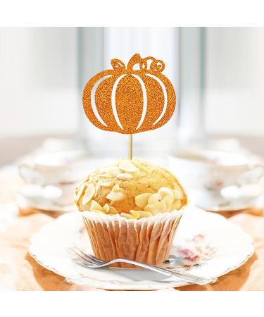 EOQPDECD 12 Pcs Happy Thanksgiving Day Cupcake Toppers Glitter Fall Maple Leaves Pumpkin Turkey Grateful Thankful Cupcake Decors for Thanksgiving Theme Party Birthday Cake Decors Supplies - Buy Online on GoSupps.com