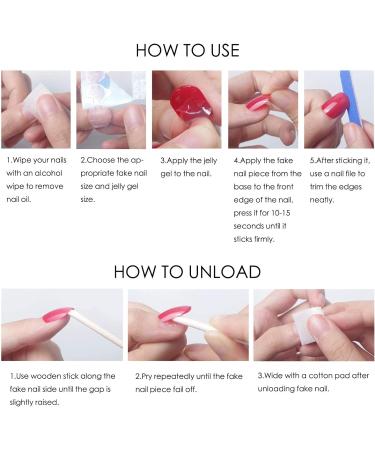 24pcs Almond Press on French False Nails Set with Glue - Multicolor Full Cover Acrylic Fake Nails for Women and Girls Nail Art - Buy Online on GoSupps.com