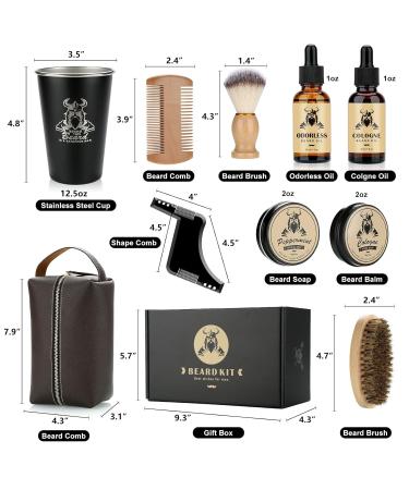 Beard Grooming Kit for Men | Perfect Father s Day & Birthday Gift | Complete Beard Care Set with Oils Balm Brush Comb & More - Buy Online on GoSupps.com