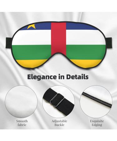 Buy Central African Flag Reversible Sleep Mask - Adjustable Strap for Comfort & Light Blocking | International Shipping Available - Buy Online on GoSupps.com