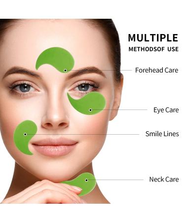 Green Algae Eye Masks with Green Tea Extract - 60 Pcs Hydrating Pads for Dark Circles & Swollen Eyes - Buy Online on GoSupps.com