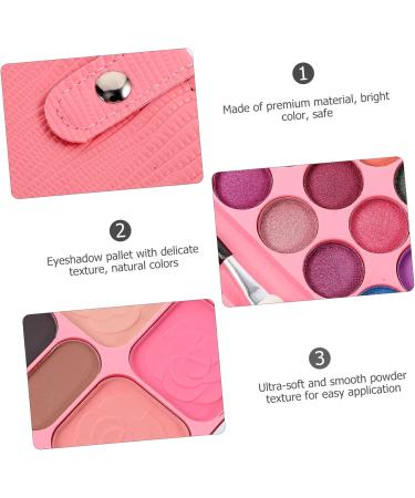 FOMIYES 8pcs 33 Makeup Palette Eyeshadow Makeup Bag Pink Kids Eye Shadow Child Cosmetic Powder Eye Shadow - Buy Online on GoSupps.com